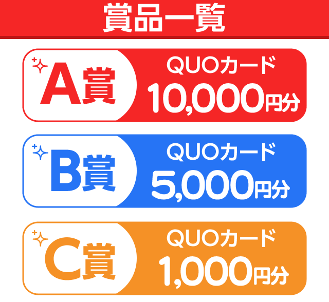 賞品一覧